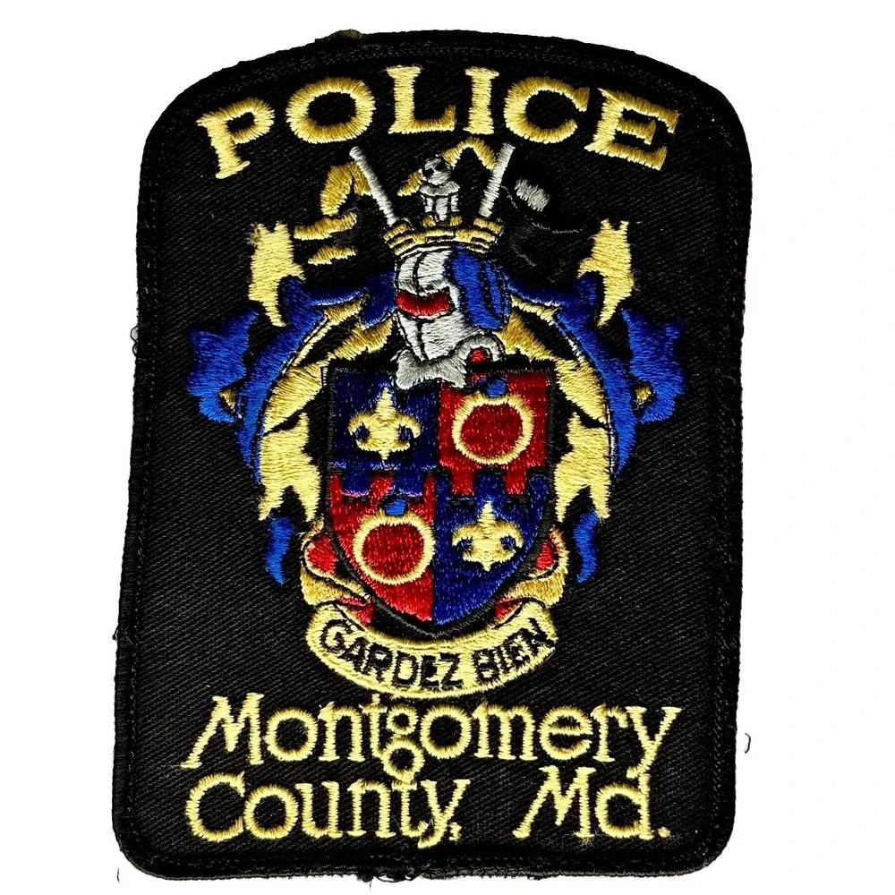 Vintage Montgomery County MD Police Patches K9 Canine Lot of 2 Obsolete Maryland